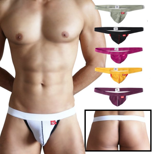 Photo1: Men's STRINGLESS THONG Backless Thing