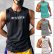 Photo1: Men's Tanktop Workout Sports wear Sleevless shirt (1)