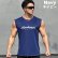 Photo7: Men's Tanktop Workout Sports wear Sleevless shirt (7)