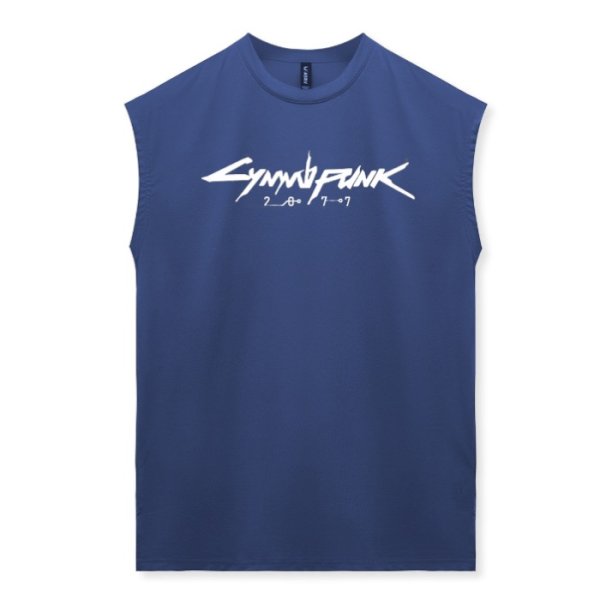 Photo8: Men's Tanktop Workout Sports wear Sleevless shirt
