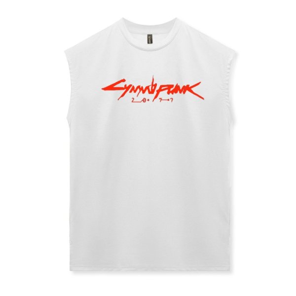 Photo11: Men's Tanktop Workout Sports wear Sleevless shirt