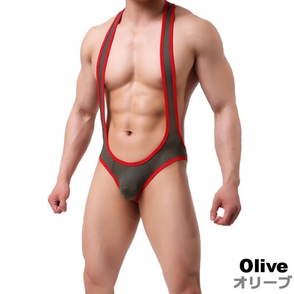 Photo7: Men's Mesh Fabric Singlet