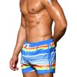 Photo3: [Andrew Christian] Retro Stripe Swim Shorts (3)