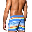 Photo4: [Andrew Christian] Retro Stripe Swim Shorts (4)