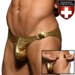 Photo1: [Andrew Christian] UNLEASHED Golden Buckle Bikini w/ ALMOST NAKED (1)