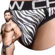 Photo6: [Andrew Christian] Metallic Zebra Brief Jock w/ Almost Naked (6)