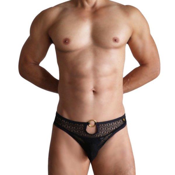 Photo2: [Andrew Christian] Seductive Lace Ring Thong w/ ALMOST NAKED (2)