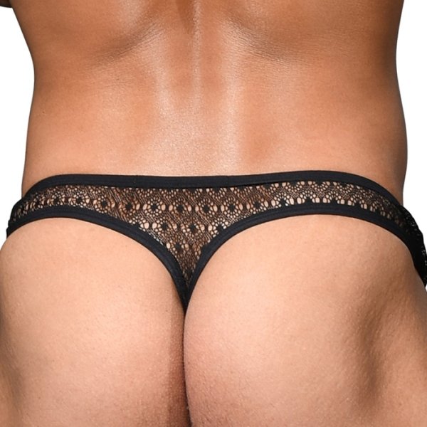 Photo5: [Andrew Christian] Seductive Lace Ring Thong w/ ALMOST NAKED (5)
