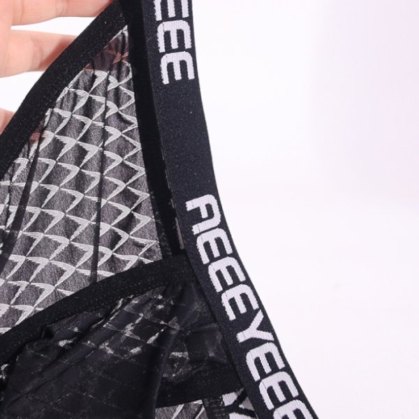 Photo14: Mesh Fabric Men's Bikini Underwear with 4 Colors Options (14)