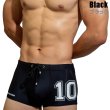 Photo3: [D.M.] Numbering Boxer Trunks Swimwear (3)