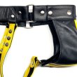 Photo8: [FS Man] Genuine Leather Men's Jockstrap Yellow Classic (8)