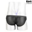 Photo5: Men's Bikini Stripe Mesh See Through Bikini (5)