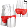 Photo15: Men's Bikini Stripe Mesh See Through Bikini (15)