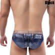 Photo5: Men's Bikini Brief Demin Printing Bikini Brief (5)